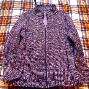 T by talbots textured herringbone jacket small